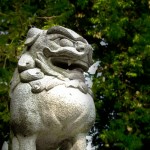 【口を大きくあけた狛犬】PP_komainu500